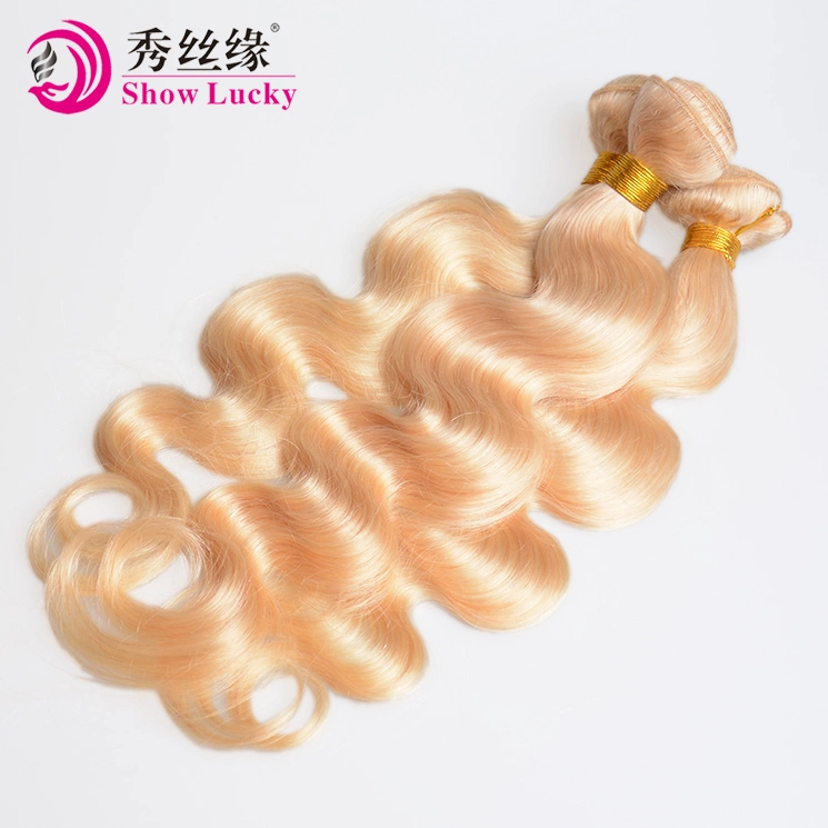 Top Quality Grade 8A Colored 613 Virgin Malaysian Hair Extension Human Hair Weaving