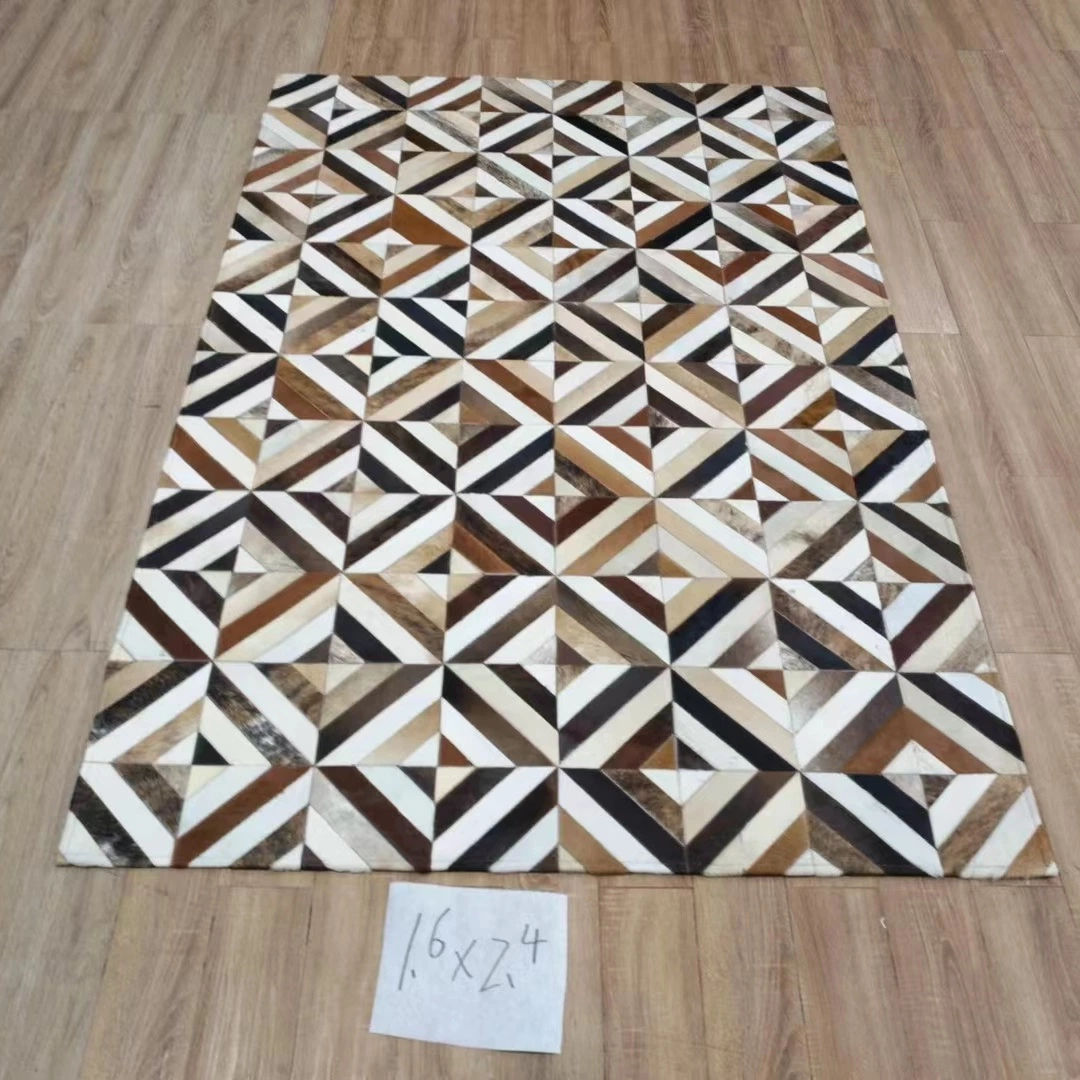 Genuine Leather Carpet Cowhide Patch Rugs