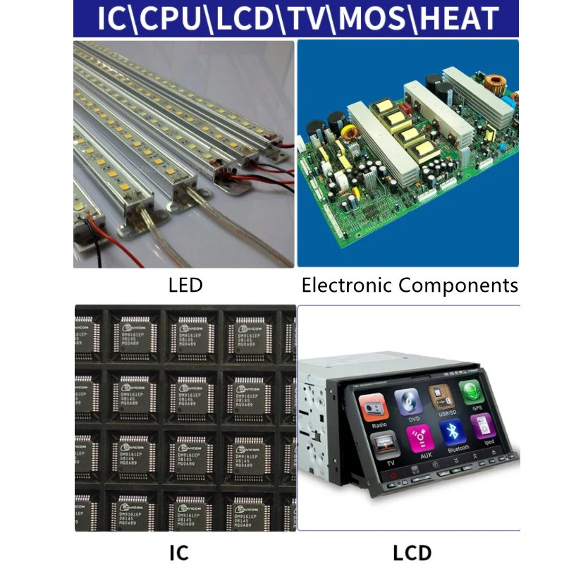 LED-Licht doppelseitiger Streifen Klebstoff für die geschnitten hoch Wärmeleitband Für Wärmeleitpaste Mit Silikonpolster