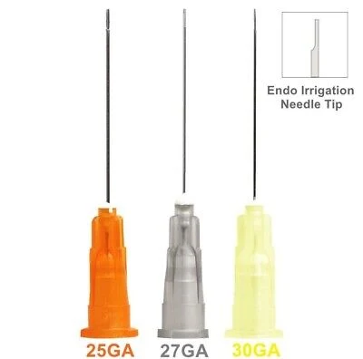 Dental Side Vented Irrigation Needle Endo 25ga 27ga Dental Endodontic Irrigation Needle Tips 30ga Plain Ends Notched