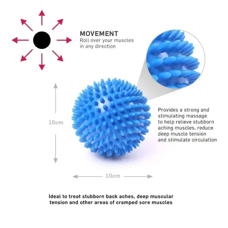 Lösen Fuß Hand und Rücken PVC Spiky Massage Ball Set