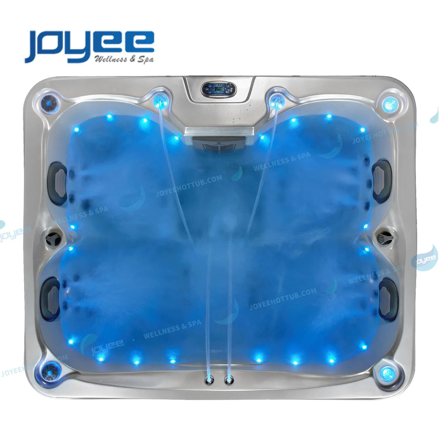 Joyee 5 Persons Pure White Acrylic Therapy Whirlpool Family SPA