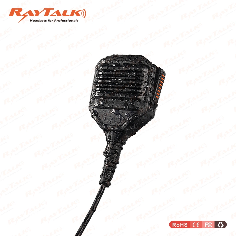 Heavy Duty Remote Speaker Microphone Two Way Radio Certificated IP67 Waterproof Microphone Speaker