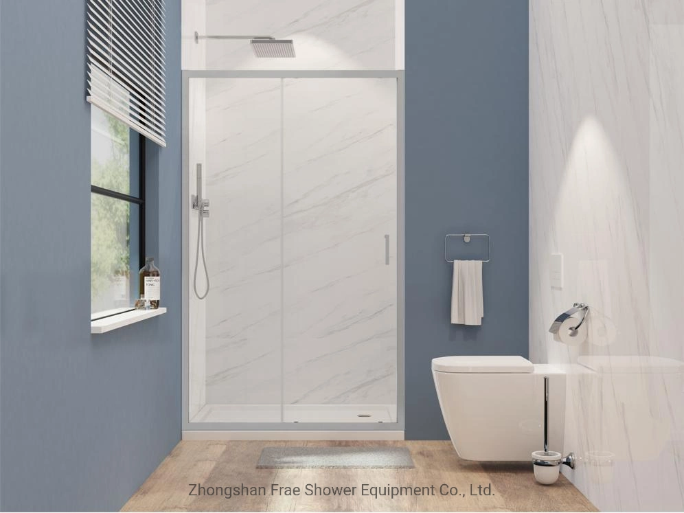 Bathroom Simple Shower Room with One Pivot Door