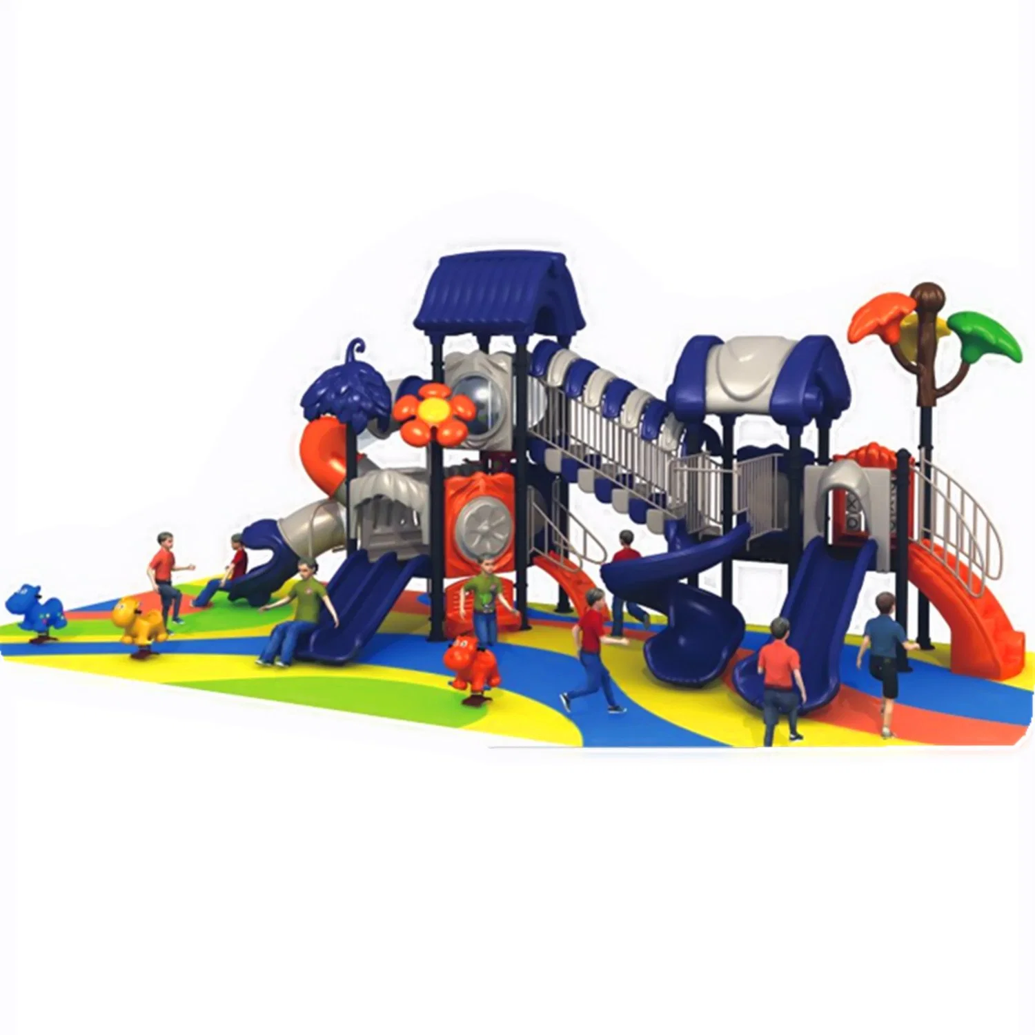 Customized Outdoor Playground Large Amusement Park Rope Climbing