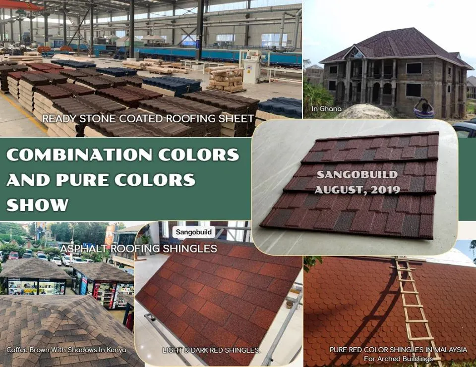 Stone Coated Metal Steel Roof Tile Zinc Roof Tiles Houses Tile Installation Accessories