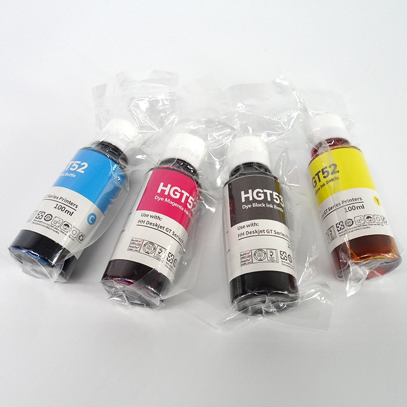 Hot Selling Dye Ink Gt53/Gt52 for HP Gt-5810/5820/310/318/319/410/418/419 Printer