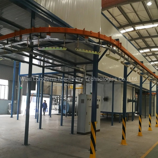 Electrostatic Powder Coating System for Lift / Elevator Board, Environmental Protection Lift Powder Coating Production Line