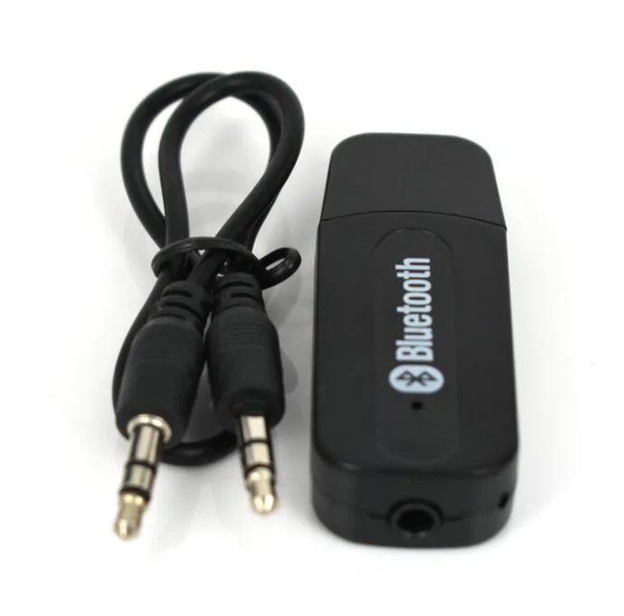 Coches de alta calidad de la música universal del receptor de Bluetooth A2DP de streaming de 3,5 mm Auto Aux Adaptador de audio inalámbrico con micrófono para MP3 teléfono