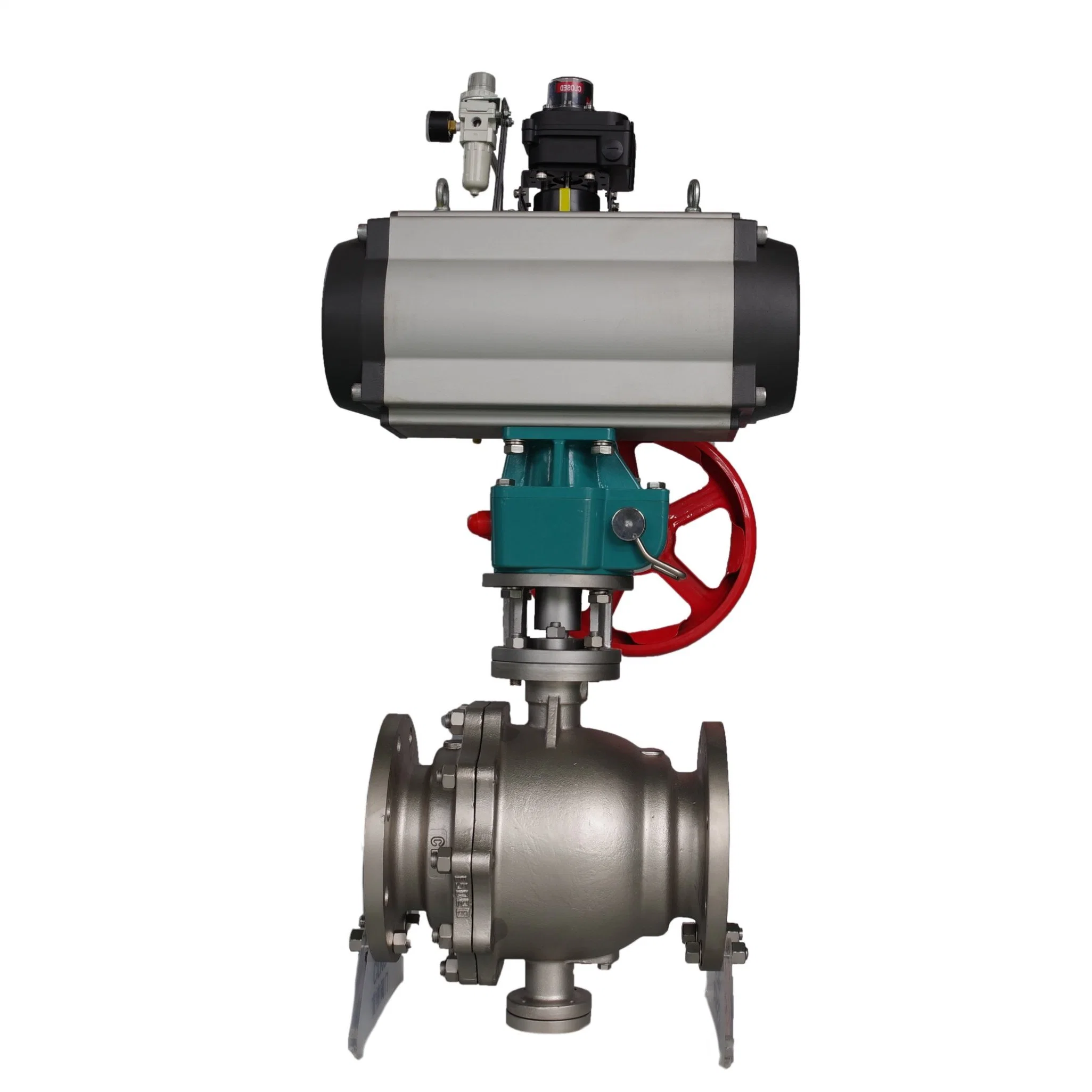 Durable Pneumatic O-Type Seated Ball Valve Stainless Steel Control Valves