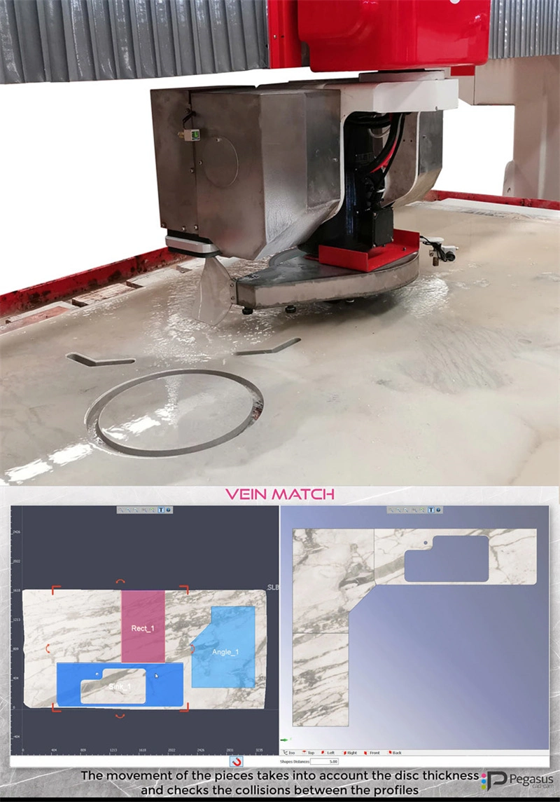 Hknc-500-Top CNC Máquina de piedra con el corte láser máquina pulidora de piedra y Photoing