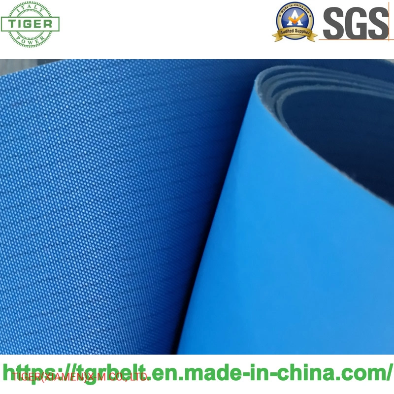 Tiger Brand China Top 5 Manufacturer1.5 Blue PU Conveyor Belt for Food Industry