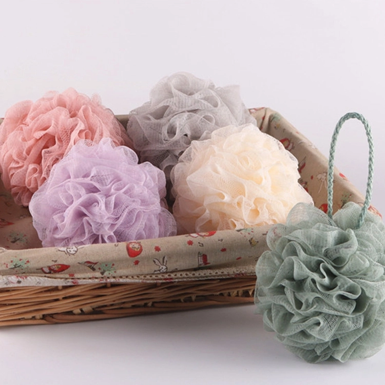 Eco-Friendly Flower Mesh Sponge Bath Ball Shower Puff Bath Sponge Flower Nylon Mesh Brush Shower Ball