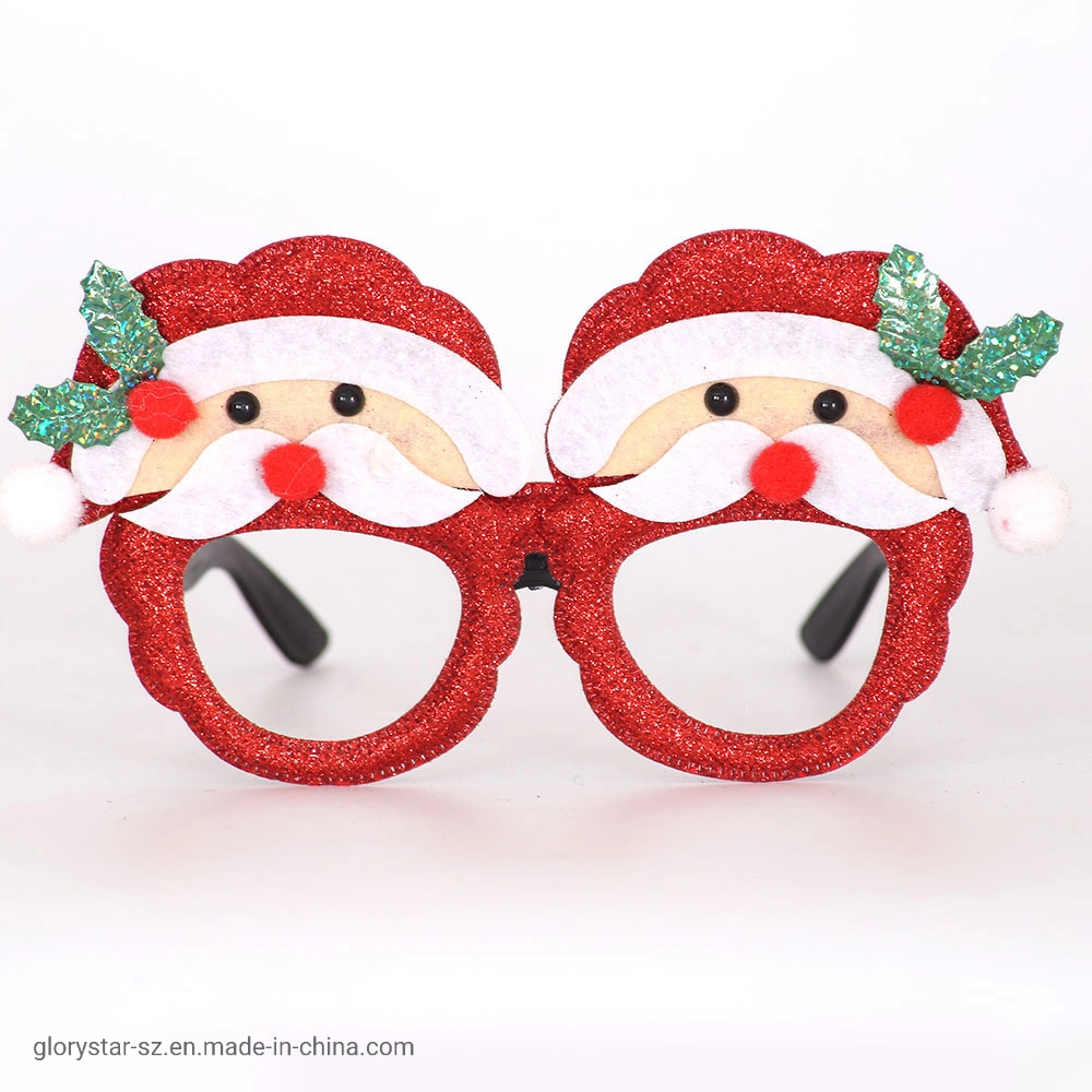 Merry Christmas Photo Prop Glasses Gifts Xmas Party Supplies Decoration