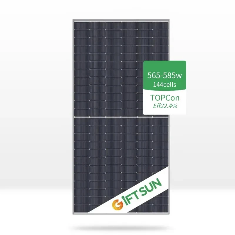 Panel solar de doble vidrio de alta eficiencia 565W 570W 575W 580W 585W módulo PV Bifacial tipo N