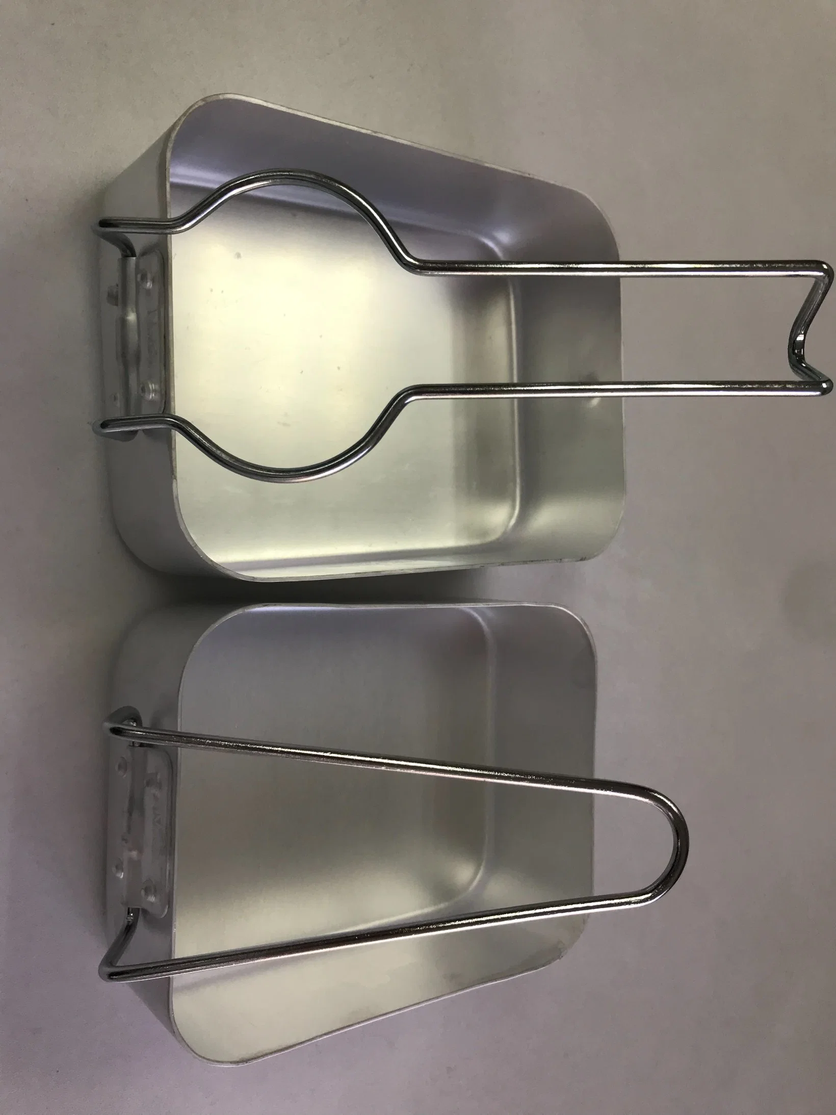 Aluminum Camping 2 Sets of Aluminum Food Pan with Customed Engraved Logo