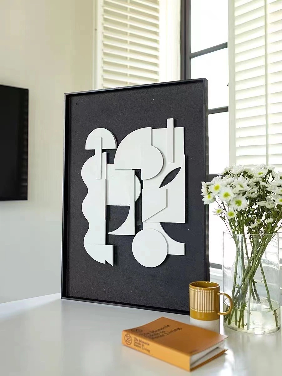 Pintura a óleo Emboss de grande dimensão para decoração doméstica