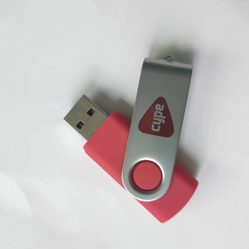 Ce RoHS FCC Stick USB à mémoire Flash d'or en métal avec logo personnalisé