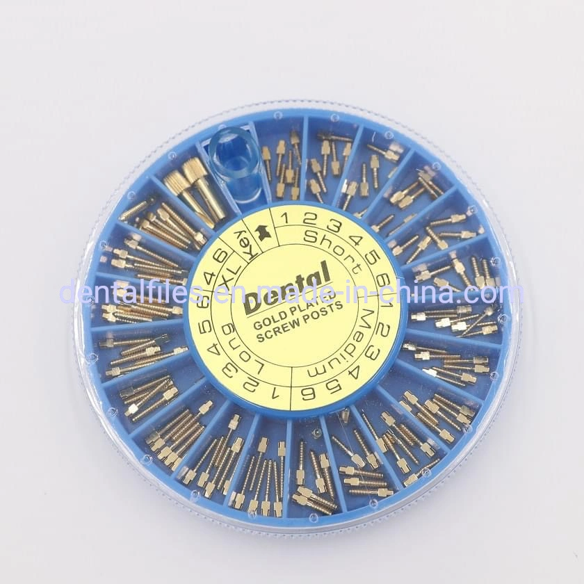 Dental Golden Screw Post 120 PCS Per Pack Made by Factory