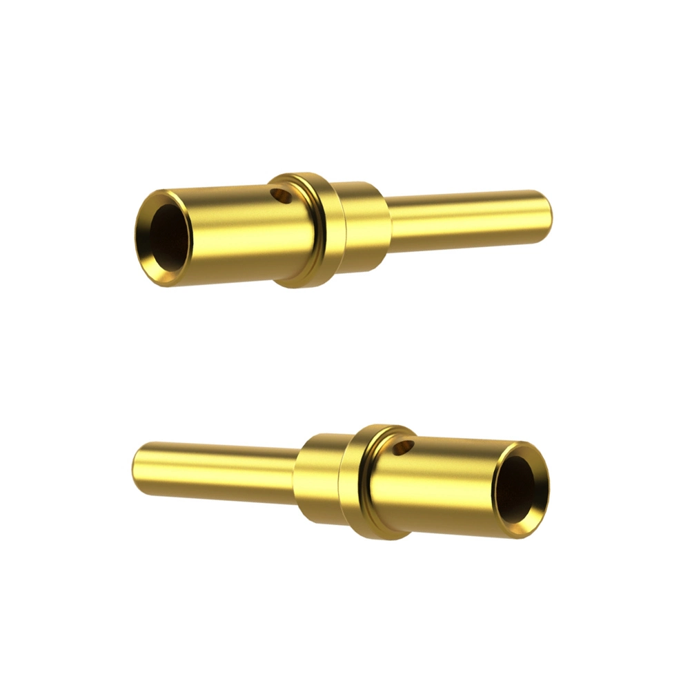 Custom CNC Machining Service Rectangular 3.5mm Gold Plated Connector Gold Plated Pin