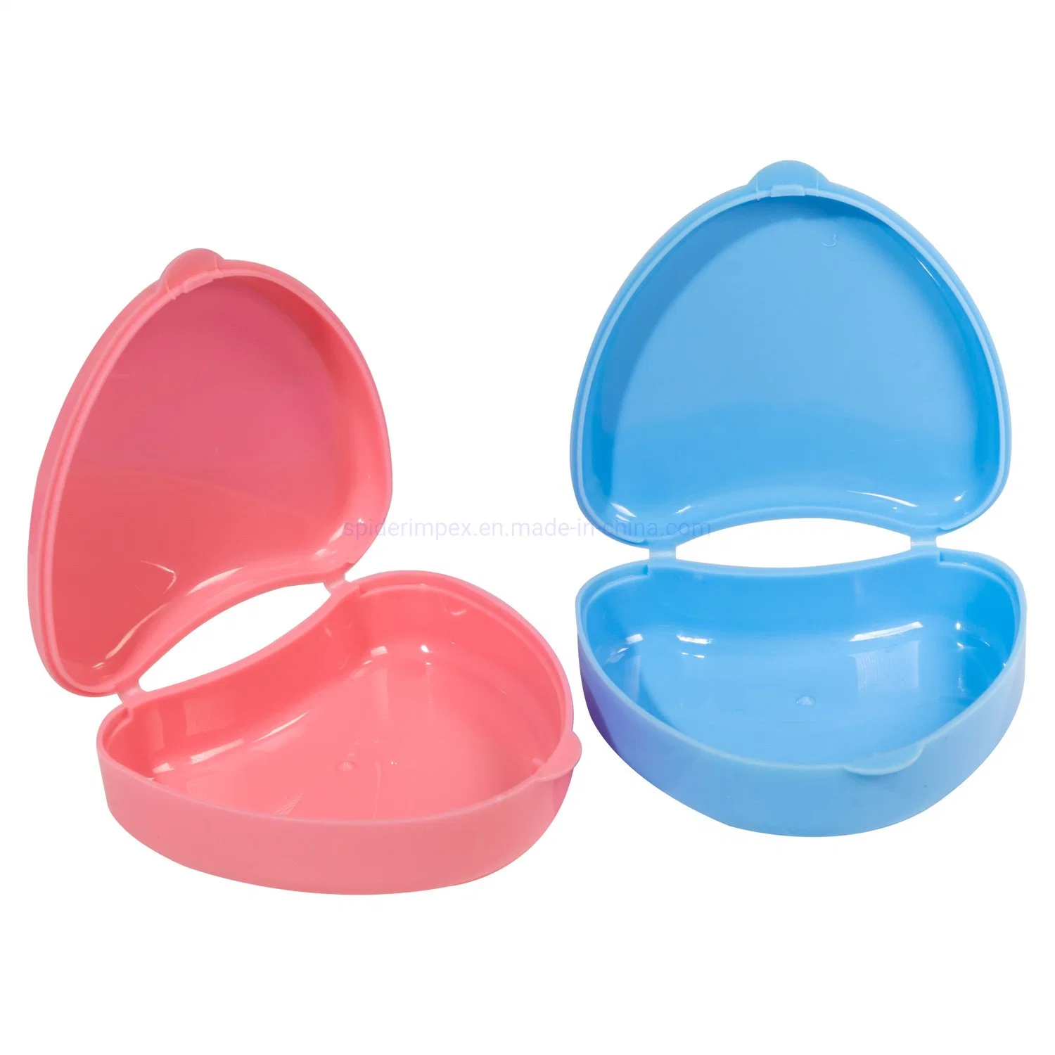 OEM Plastic Heart-Shaped Dental Flase Tooth Mouth Guard Denture Box