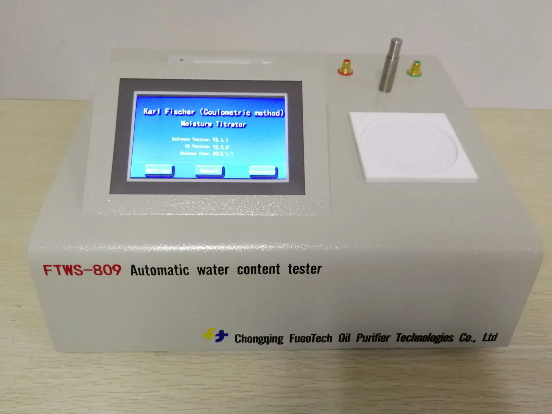 Fuootech Ftws-809 Automatic Water Content Tester (Coulometric Karl Fischer Titrator)