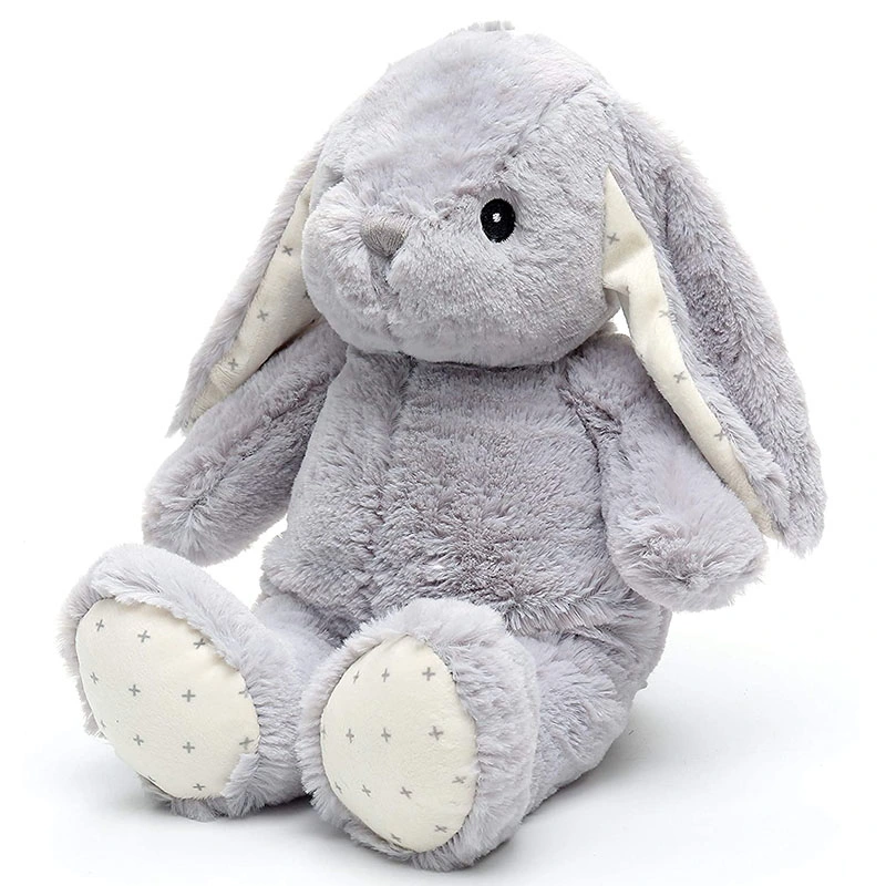 Сидящие длинные уши 15 см Младенец Судренный плюш с отворотом Животный кролик Мягкая игрушка для малышей