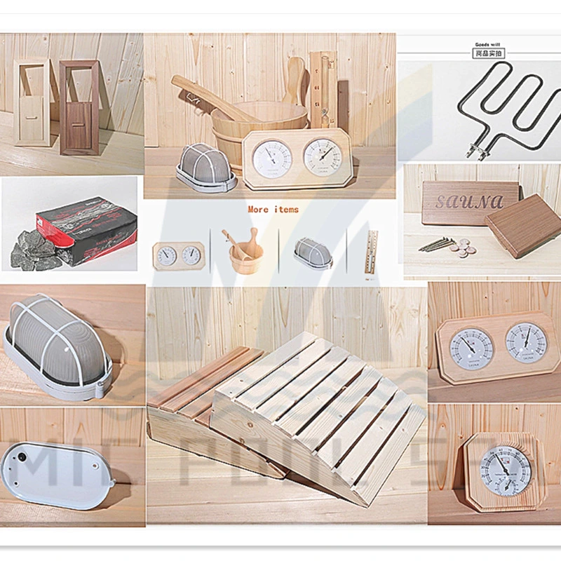 a Complete Set of Steam Portable Sauna Room Wooden Equipment Accessories