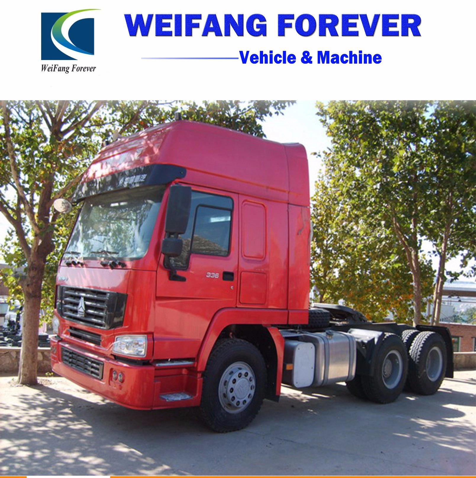 HOWO 6X4 Tractor Truck 375HP Big Powerful Engine with Double Reduction Driving Axles for Heavy Mining Transportation