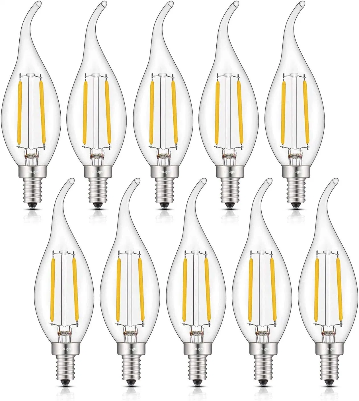 Hot Selling LED Bulb Candle 4W (40W Equivalent) 480lm 2200-6500K E14/E27 360degree LED Filament Bulb Lamp with CE Approved