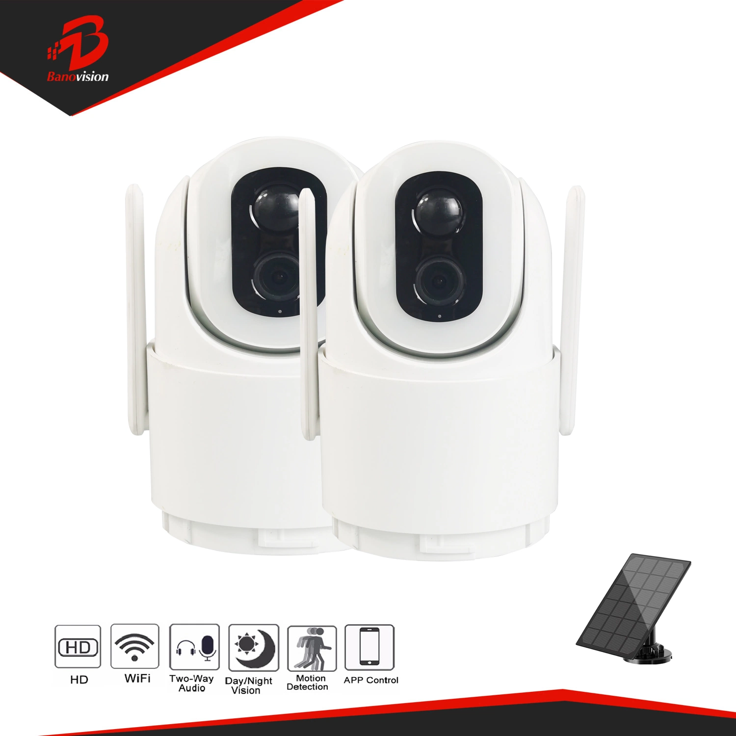 Spotlight Kamera Solar CCTV WiFi Netzwerk Sicherheit Überwachung System Kamera