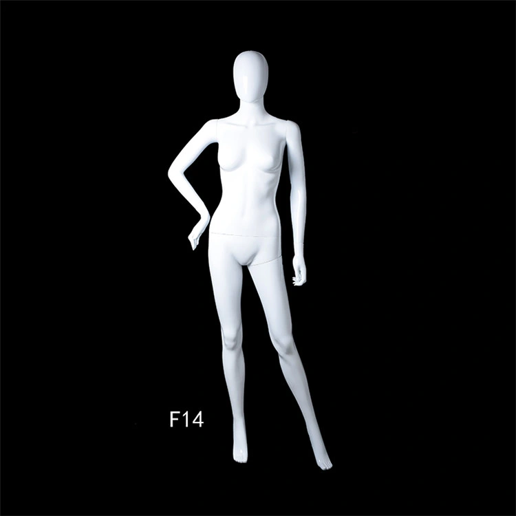 Shop Display Head Top Female Torso Mannequin with Wooden Arm