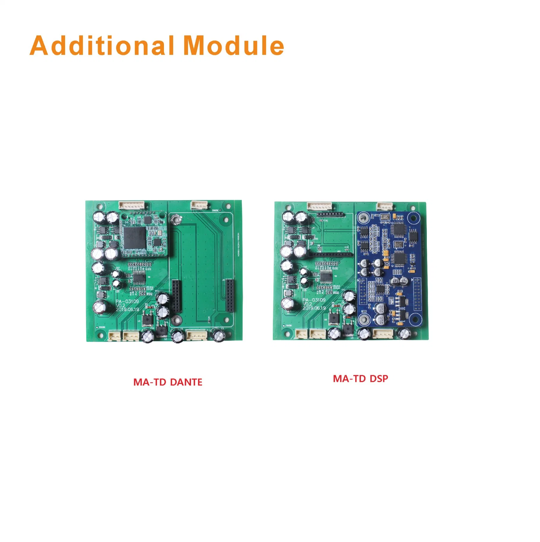 500W 1u puissant de classe d'amplificateur mélangeur avec USB/SD/AUX/Tuner/Bluetooth et le module en option Module de DSP Dante ou pour un système audio