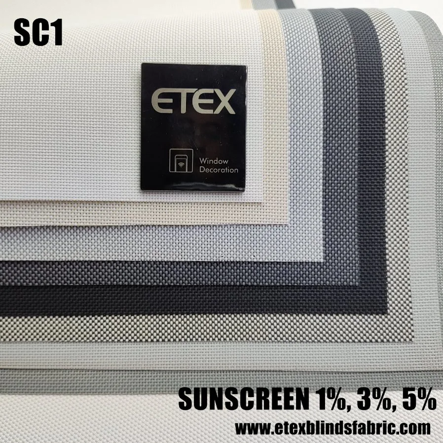 Flame Retardant Sunscreen Blinds Fabrics Blackout Shading