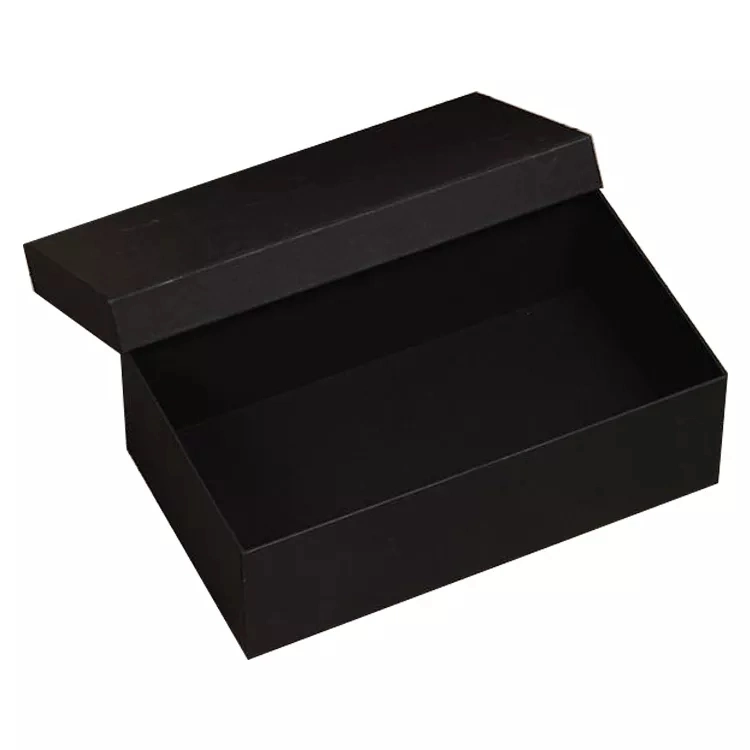 Luxury Black Slide Out Sneaker Sport Zapatos Caja cartón corrugado Impresión con logotipo personalizado