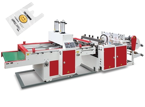 HDPE, LDPE Roll Film Automatic Carry Bag Making Machine/Plastic Shopping Bag Making Machine Price