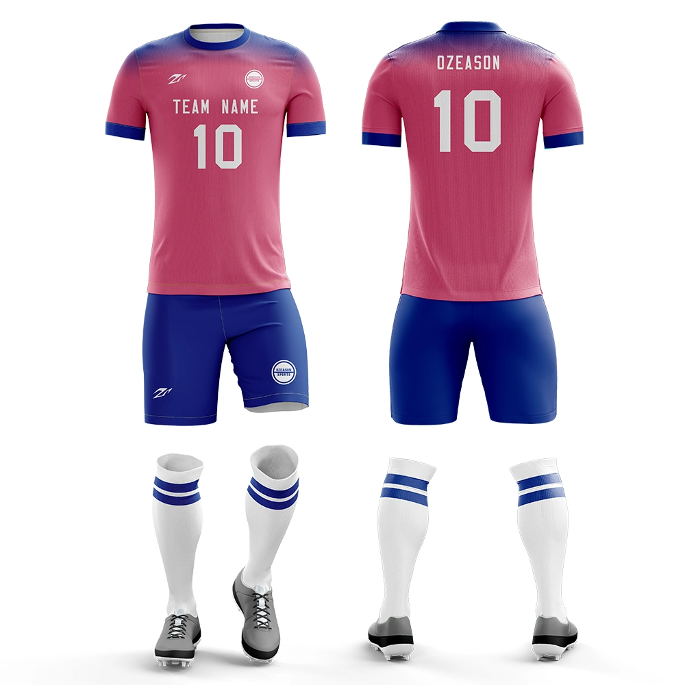 Custom Design Man Soccer Team Jerseys Uniform Set Breathable Sublimation Football Shirt