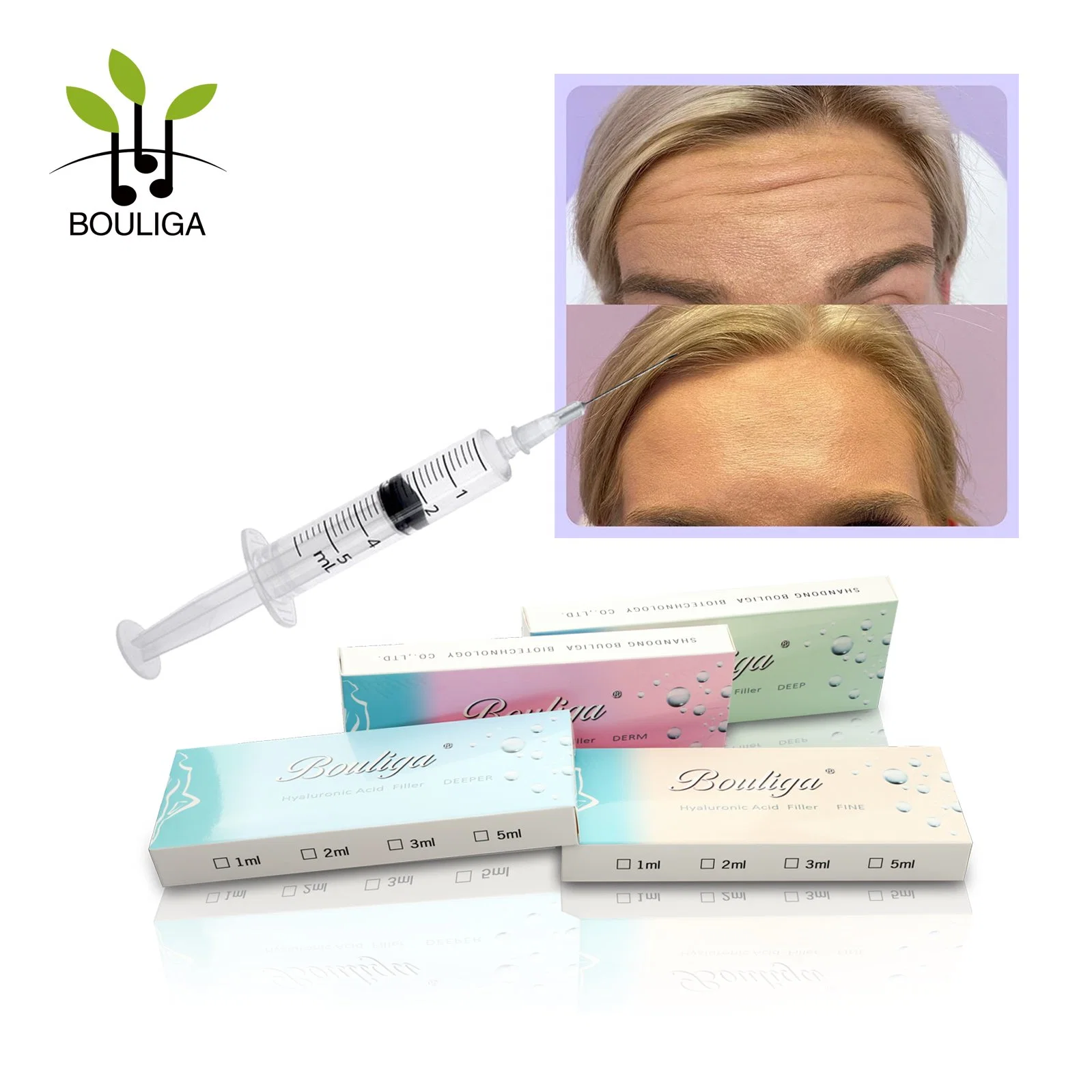 High quality/High cost performance Cross Linked Injectable Facial Hyaluronic Acid Dermal Filler for Face Care 1ml 2ml 10ml