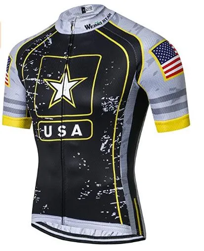 Full Zipper Cycling Wear Biking Shirts Short Sleeve Bike Clothing