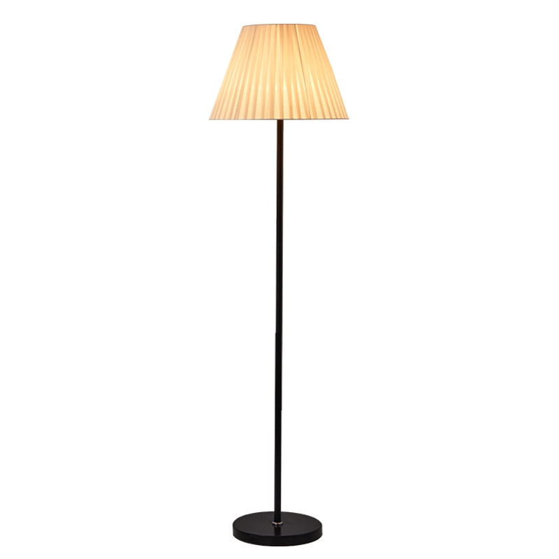 LED lámpara de piso simple de tela Americana Dormitorio Iluminación decorativa de interiores