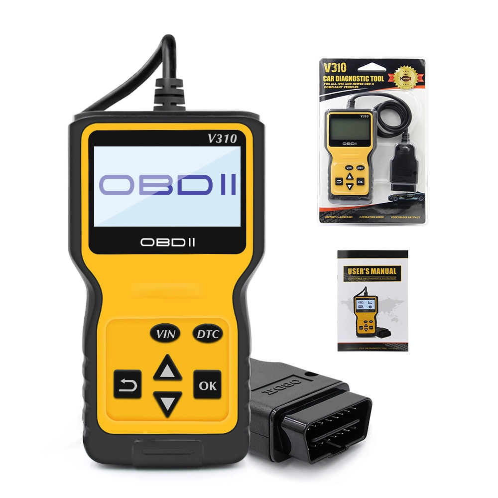 Profesional Full Function lector de código portátil OBD II Automotive Truck Herramientas de diagnóstico del vehículo portátil V310 Car