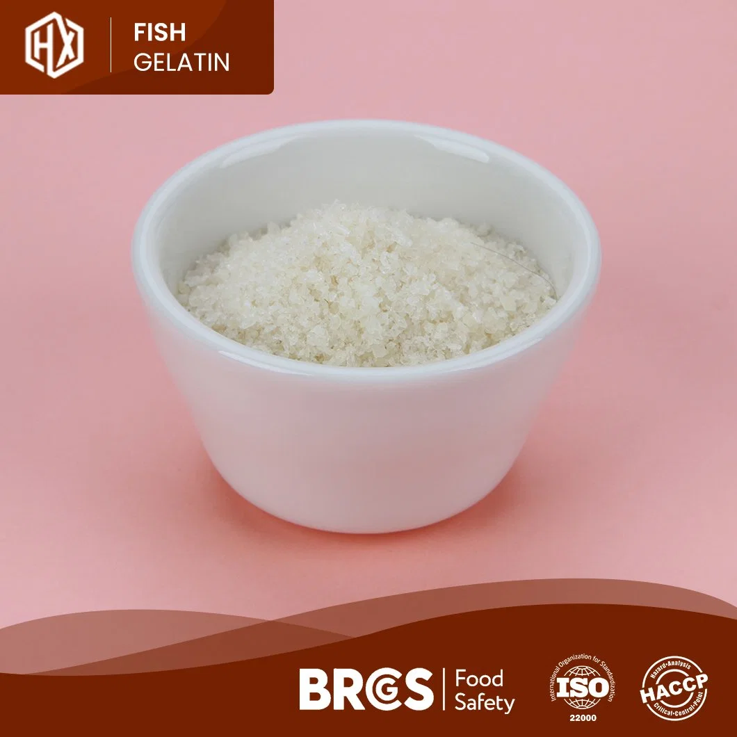 Haoxiang pescado comestible de alta calidad piel Gelatina China alimento bacalao Pescado piel Gelatina Fabricantes a granel Alta pureza Anti-fatiga Pharma Cod Piel de pescado Gelatina