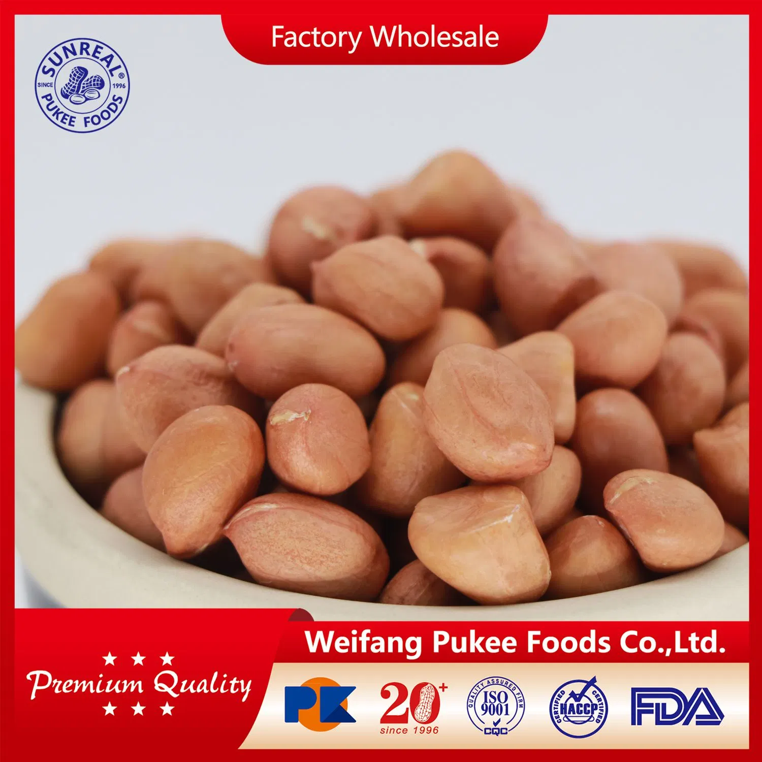 Raw Peanut Kernels 35/40 Hsuji Type