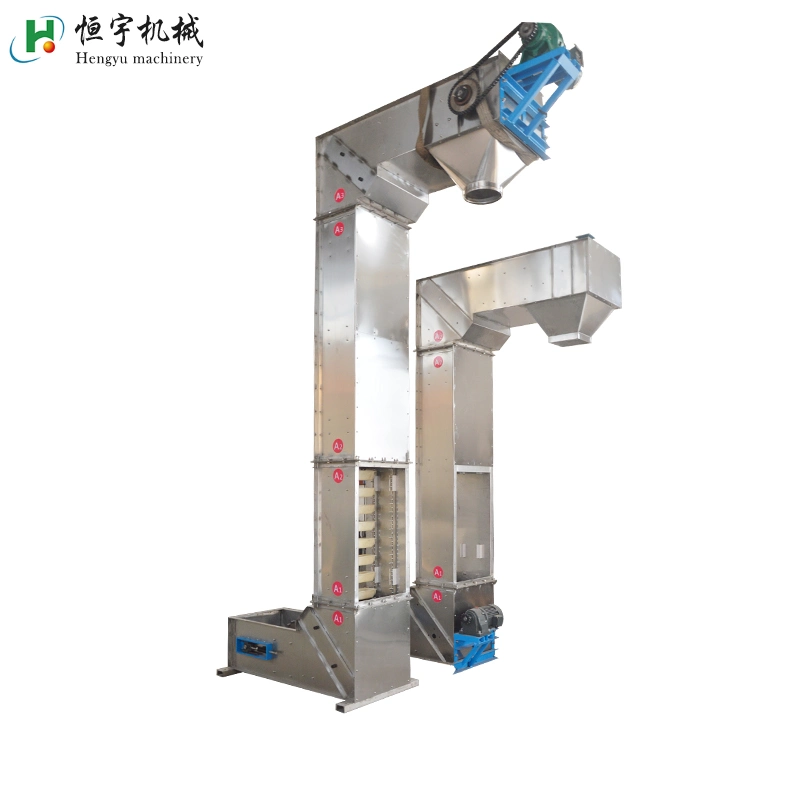 Food Grade Almond Soya Bean Chain Z Type Bucket Conveyors for Food Elevating