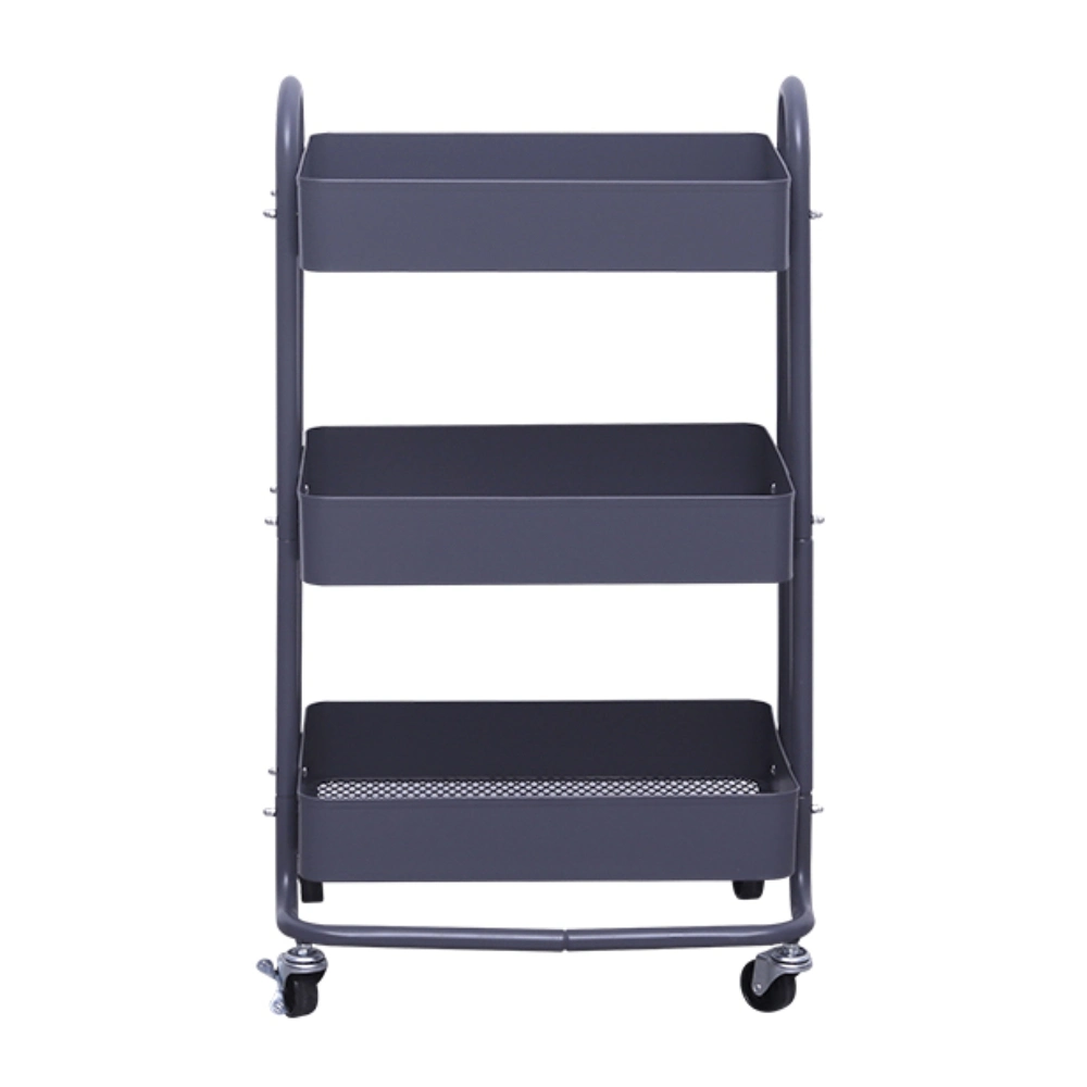 3 Tier Rolling Hand Cart Storage Rack Kitchen Bathroom Furniture Service Trolley Carts