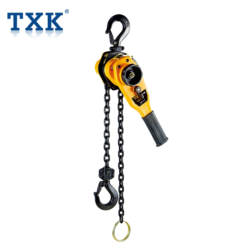 Txk 1000kg Pull Lift Small Manual Lever Chain Block with Overload Protection Limiter