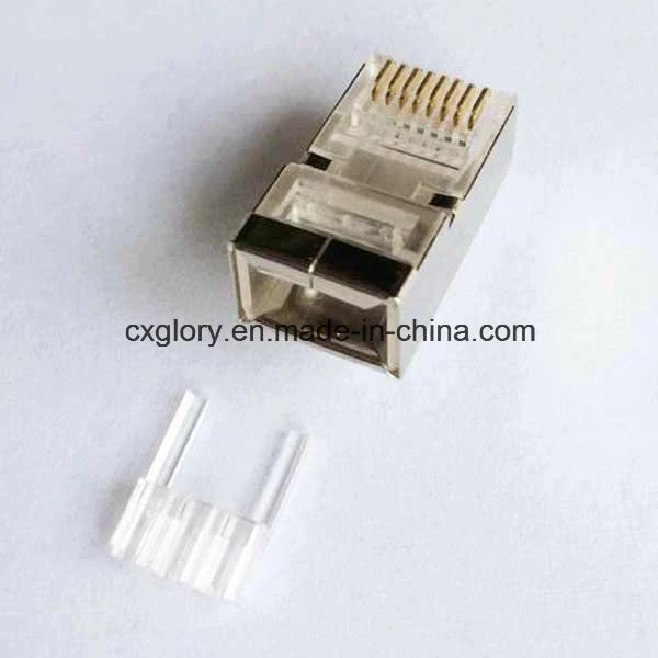 La garantía de calidad modulares UTP/conector macho de la cabeza de cristal Forrj-45 10p10c Cat 5e