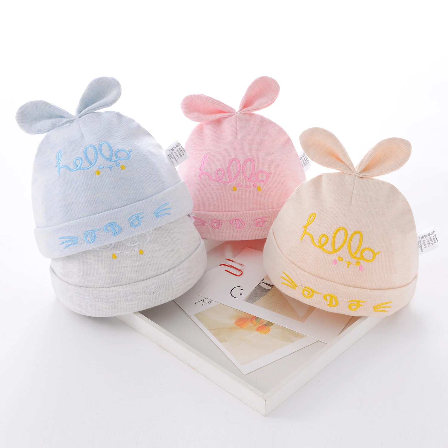 Wholesale/Supplier Baby Tire Caps Cute Cotton Double Fleece Baby Caps