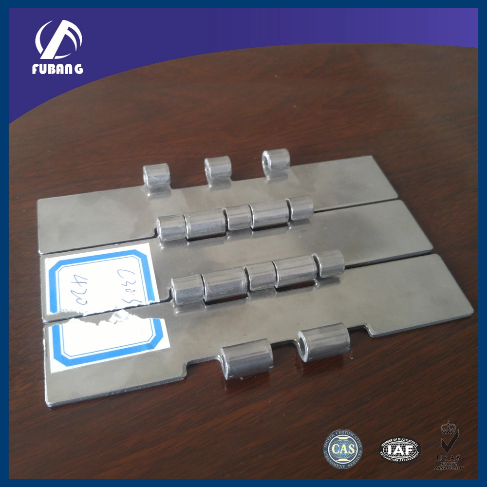 Stainless Steel Straight Plate Welded Flat Top Hinge Transmission Table Top Conveyor Roller Chain
