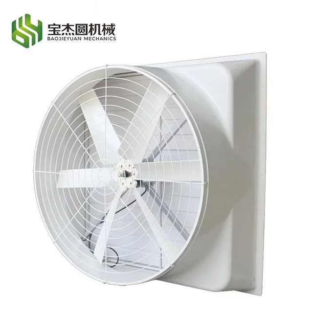 Poultry Farm Chicken Layer Broiler House Fiberglass FRP Ventilation Exhaust Fan Plastic Blade Pig Swine House Air Cooling Blower